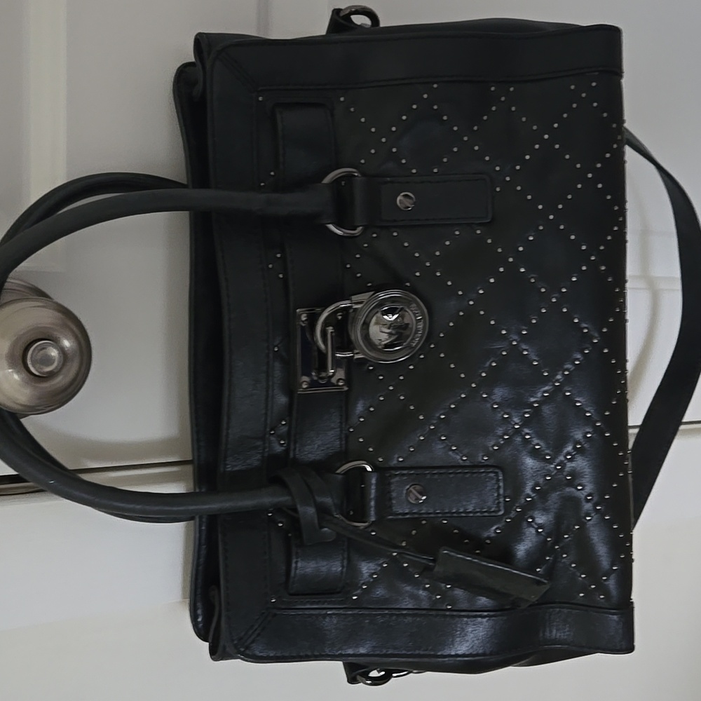 Michael Kors Hamilton Microstud Satchel - Picture 8 of 8